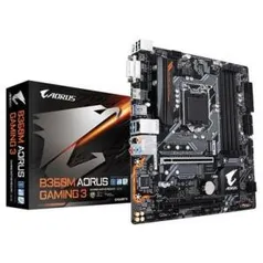 Placa-Mãe Gigabyte B360M Aorus Gaming 3, Intel LGA 1151, mATX, DDR4