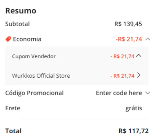 Imagem na descrição da promoção