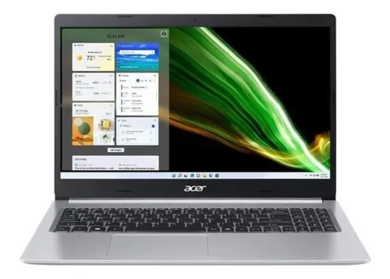 Notebook Acer Aspire 5 A515-45 prata 15.6, AMD Ryzen 7 5700U  8GB de RAM 256GB SSD, AMD Radeon RX Ve