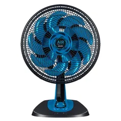 (AME R$99) Ventilador de Mesa Mallory Air Care Revolution 3 Velocidades 40cm Preto/Azul