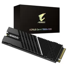 Ssd M.2 Gigabyte aorus NVMe Gen4 7000MB/s 2TB gp com Dissipador de Calor - Compatível com Ps5