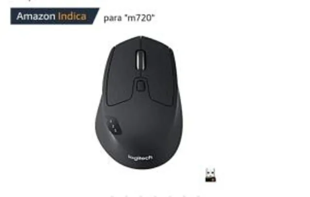 [Prime] Mouse sem fio Logitech M720 Triathlon com Tecnologia FLOW - Bluetooth | R$ 199
