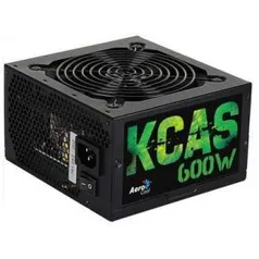 Fonte Aerocool KCAS 600W, 80 Plus Bronze, PFC Ativo | R$279