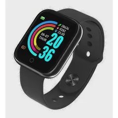 [R$51,27 AME SC] Relógio Smartwatch Inteligente D20 Y68 Android e ios  