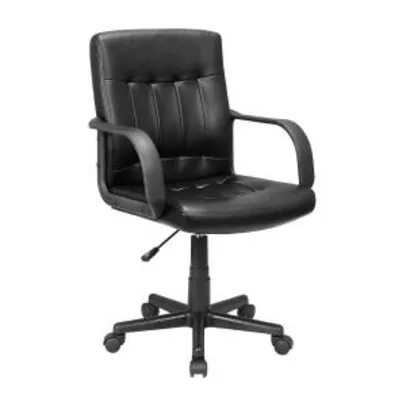 Cadeira Presidente em Aço Carrefour Home Preta HO163030 - R$184