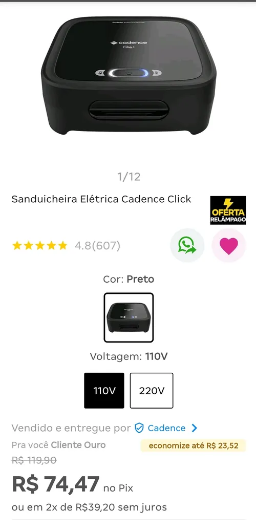 Imagem na descrição da promoção