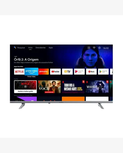 Product photo Smart Tv 40 Britânia Led BTV40E3AAGSSGBLF Android Tv