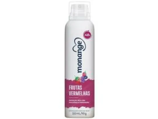 [R$5 de volta] Desodorante Monange Frutas Vermelhas Aerosol - 150ml | R$10