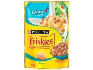 Ração Úmida para Gato Adulto Sachê - Friskies Atum ao Molho 85g | R$ 1,89