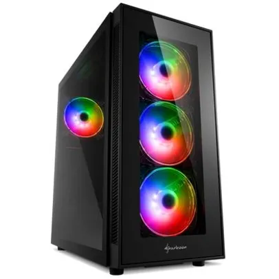  Gabinete Gamer Sharkoon TG5 Pro RGB, Mid Tower, com FAN, Lateral em Vidro 