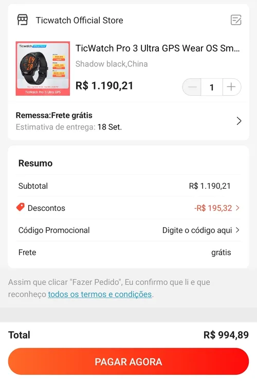 Imagem na descrição da promoção