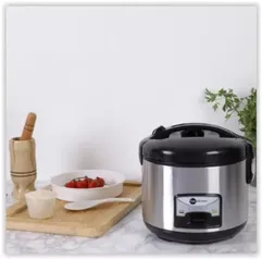 Panela de Arroz Elétrica 3L Preto + Inox Fun Kitchen - 220v