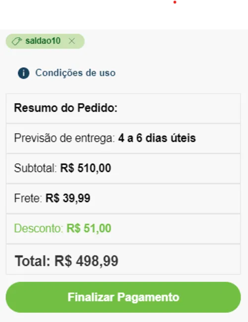 Imagem na descrição da promoção