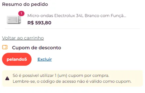 Imagem na descrição da promoção