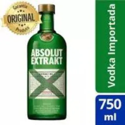 [Marketplace] Vodka Sueca Absolut Extrakt Garrafa 750ml