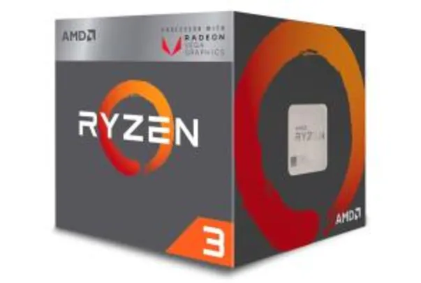 Processador AMD Ryzen 3 2200G, Cooler Wraith Stealth, Cache 6MB, 3.5GHz (3.7GHz Max Turbo), AM4 - YD2200C5FBBOX
