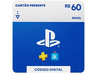 Cartão Presente Digital PlayStation Store R 60,00