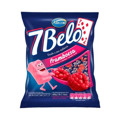 Bala 7 Belo Framboesa 600g - 50% desconto boleto