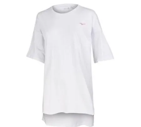 Camiseta Branca Mizuno Oversize Kimi - Feminina | R$60