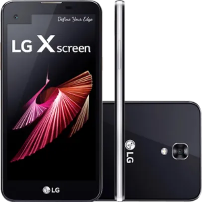 Smartphone LG X Screen Dual Chip Android 6.0 Tela 4.9" e 1.76" Secundária 16GB 4G Câmera 13MP - Preto