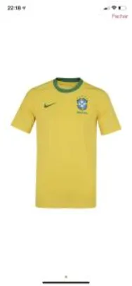[App] Camiseta da Seleção Brasileira Nike BRT - Masculina | R$102