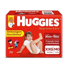 [REC] HUGGIES Fralda Supreme Care XXG - 140 fraldas, Cor: Vermelho