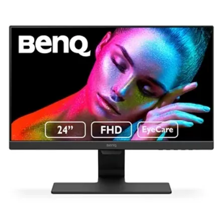 Monitor LED 23.8" Benq Eye Care GW2480, Full HD, Resolução 1920x1080, HDMI, VGA, DisplayPort, Painel IPS