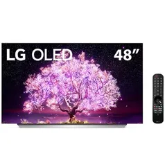 (APP) Smart TV LG OLED 48" 4K OLED48C1 120hz G-sync Freesync 4x HDMI 2.1 Inteligência Artificial Thinq Google Alexa | R$4.950