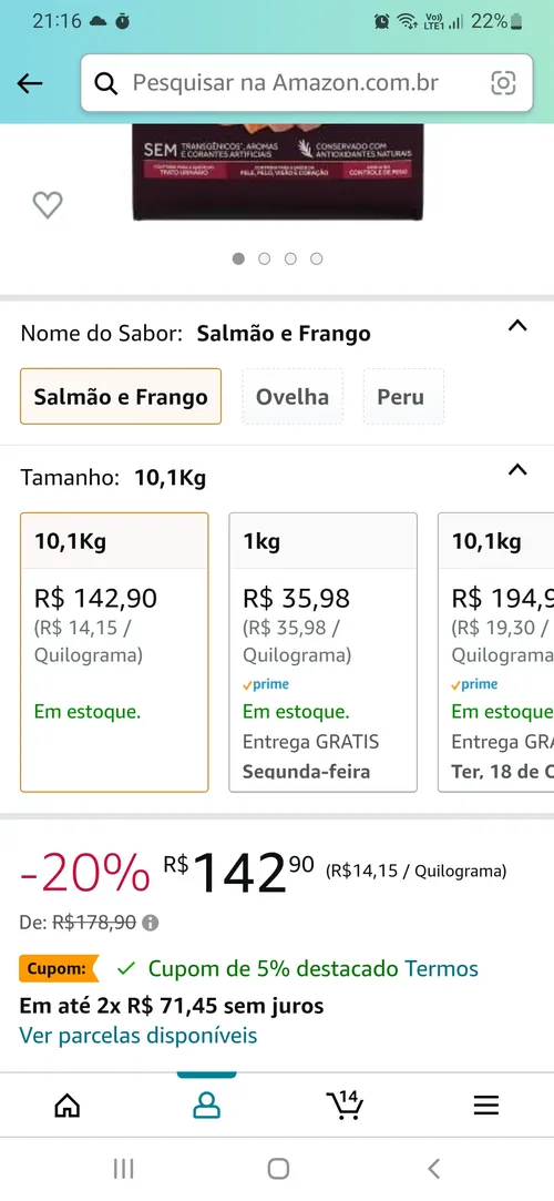 Imagem na descrição da promoção