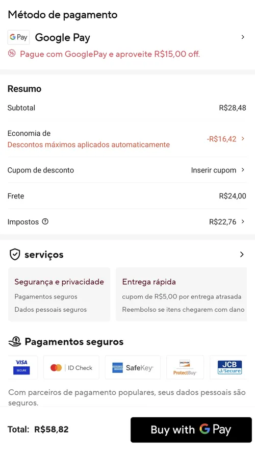 Imagem na descrição da promoção