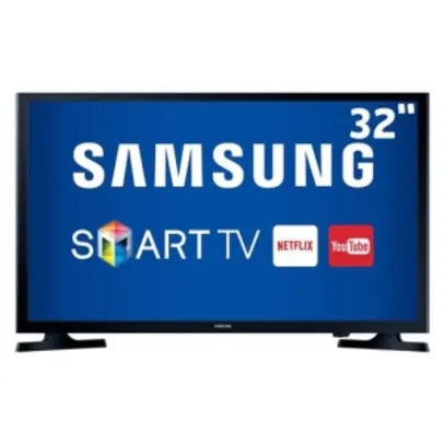 Smart TV LED 32" HD Samsung 32J4300 com Connect Share Movie, Screen Mirroring, Wi-Fi, Entradas HDMI e Entrada USB por R$1299