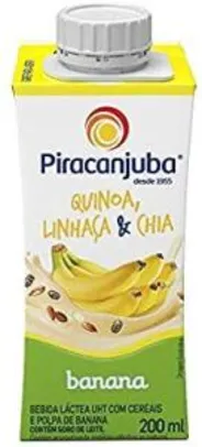 Bebida Láctea Quinoa Linhaça E Chia Sabor Banana Piracanjuba 200Ml