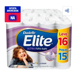 [APP/VIP] Papel Higiênico Elite Dualette Folha Dupla Ultra - 16 Rolos