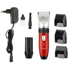 Kit Máquina De Tosa Profissional Cães Pet Pilha Recarregável R$85