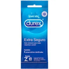 Preservativo Durex Extra Seguro - 6 Unidades - R$ 5,54