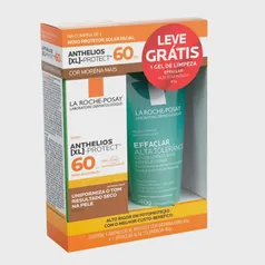 Protetor Solar La Roche Anthelios xl Protect Pele Morena Mais FPS60 40g + Effaclar Gel de Limpeza Fa