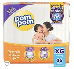 [PRIME] Fralda PomPom - XG - Pacote de 36