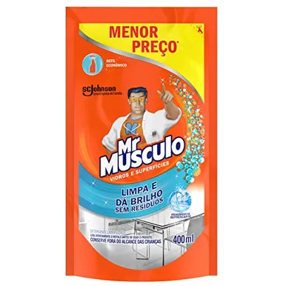 [Recorrência] [Leve 4 Pague 3] Mr. Músculo Limpador Limpa Vidros Líquido Refil 400ml