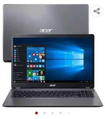 Notebook Acer Core i3-1005G1 8GB 512GB SSD Tela 15.6” Windows 10 Aspire 3 | R$3099