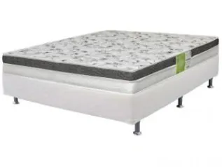 Cama Box (Box + Colchão) Casal Mola 138x188cm - Ortobom - R$ 399