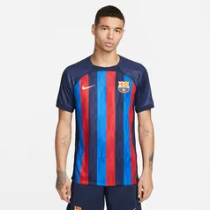 Camisa Nike Barcelona I 2022/23 Torcedor Masculina