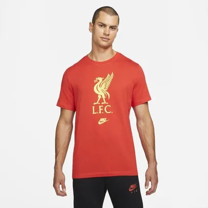 Camiseta Liverpool Nike Futura Crest - Masculina