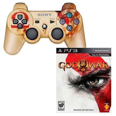 Controle Sony Dualshock 3 God of War Ascension + Jogo God of War III