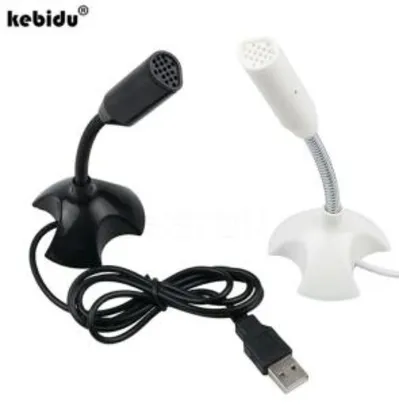 [Novos Usuários] Microfone Ajustável USB Kebidu | R$0,06