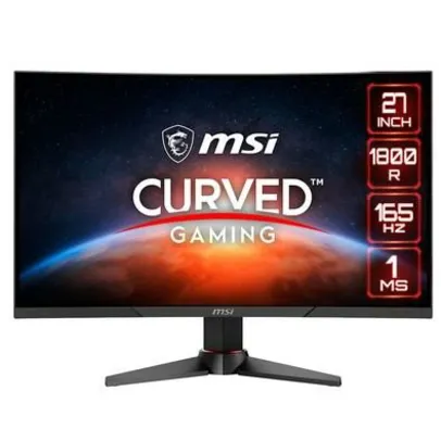 Monitor Gamer MSI LCD, 27´, Curvo, Full HD, 165Hz, Altura Ajustável | R$2.400