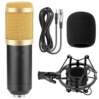 [PRIMEIRA COMPRA] Microfone Bm 800 karaoke microfone estúdio condensador | R$58