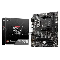 Placa-Mãe MSI A520M PRO-VH, AMD AM4, MATX, DDR4 - A520M PRO-VH