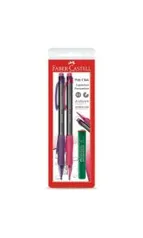 2 Lapiseiras Faber Castell + Cx Grafite Frete Grátis | R$3