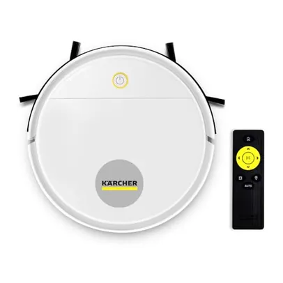 Robô Aspirador de Pó Karcher RCV 1 controle remoto 3 modos de limpeza sensor anti-queda e de colisão – Bivolt