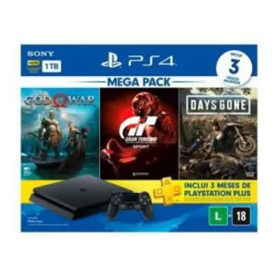 Playstation 4 Bundle Pack 12 - R$ 2.299,90